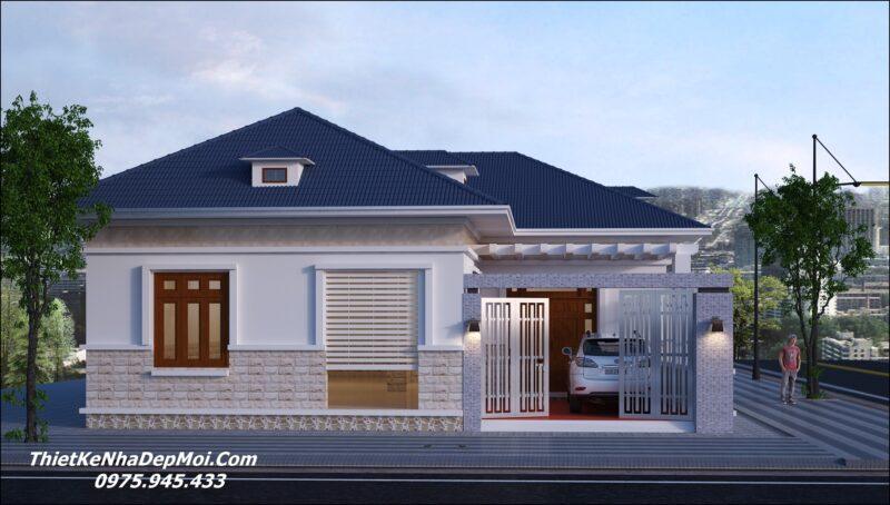 Mẫu nhà góc 2 mặt tiền cấp 4 đẹp 