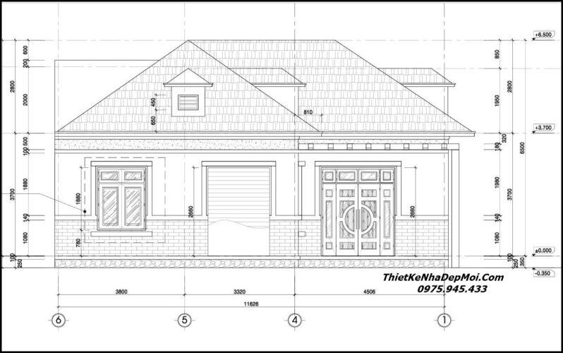 Nhà cấp 4 kinh doanh tiệm thuốc Tây thiết kế xây trên đất 2 mặt tiền 