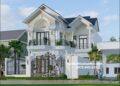 Biệt thự 2 tầng tân cổ điển 4 phòng ngủ 130m2 ngang 10m dài 15m