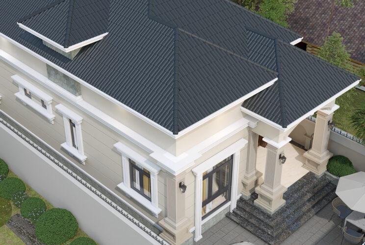 Mẫu nhà cấp 4 mái Nhật 8x20m chị Hiền anh Hoàng mới Nhất 2025 Mẫu nhà mái Nhật có 3 mái mặt tiền 8m dài 20m