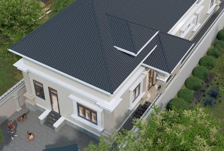 Mẫu nhà cấp 4 mái Nhật 8x20m chị Hiền anh Hoàng mới Nhất 2025 Thiết kế nhà cấp 4 8x20m