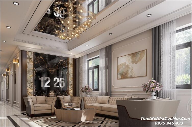 Mẫu thiết kế nội thất nhà mái Nhật đẹp vợ chồng anh Hoàng chị Hiền Nhà mái Nhật cấp 4 đẹp diện tích 8x20m 4 phòng ngủ