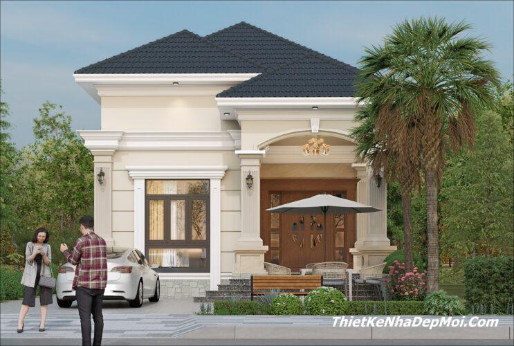 Mẫu nhà cấp 4 mái Nhật 8x20m chị Hiền anh Hoàng mới Nhất 2025 Mẫu nhà 160m2 mặt tiền 10m kiểu Mái Lùn hay còn gọi là mái Nhật cấp 4