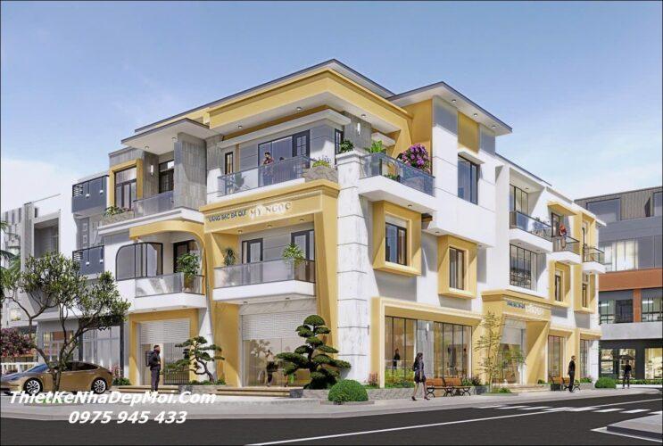 Nhà ở thương mại Shop House 3 tầng hiện đại vừa ở kết hợp kinh doanh liền kề mới nhất 