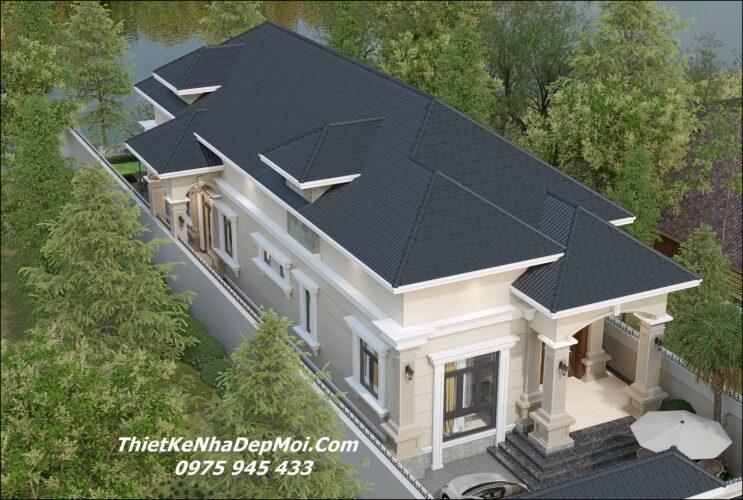 Mẫu nhà cấp 4 mái Nhật 8x20m chị Hiền anh Hoàng mới Nhất 2025 Nhà trệt đẹp 8x20m 3 phòng ngủ mái lùn