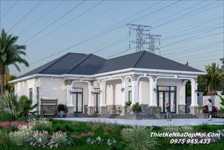 Nhà mái nhật chữ L 1 tầng 