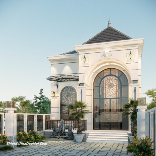 Kiểu nhà ống mái nhật có gác lửng 3 phòng ngủ 1 phòng thờ anh Nguyên Kiểu nhà mái Nhật có gác lửng 7x13m