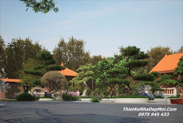 Kiến trúc sư thiết kế xây nhà vườn kiến trúc truyền thống thuần Việt 