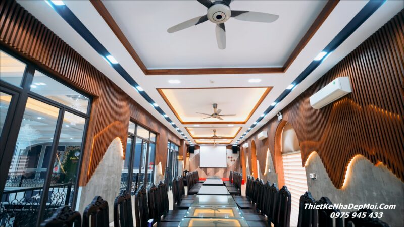 Thiết kế và thi công trung tâm tổ chức sự kiện và nhà hàng 