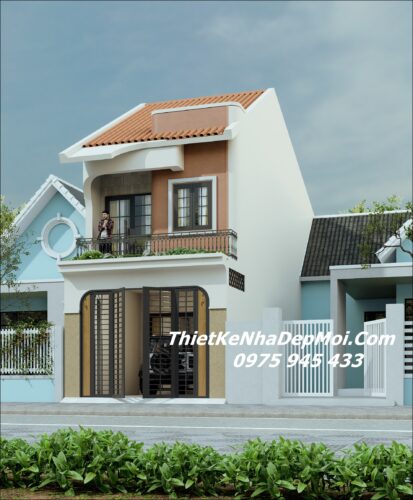 Mẫu nhà rộng 6m 2 tầng hiện đại 90m2 