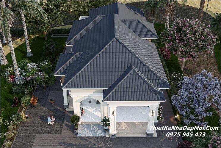 Mẫu thiết kế nhà cấp 4 tân cổ điển 150m2 