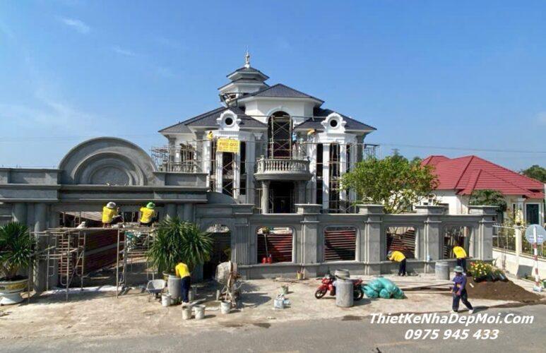 Biệt thự 2 tầng 5 phòng ngủ đang thi công 