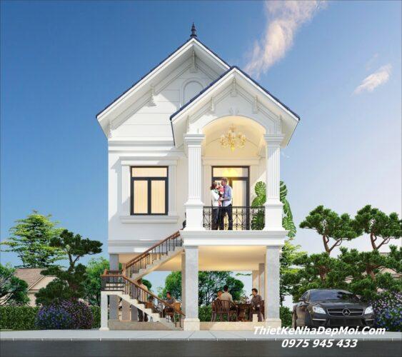 Mẫu nhà mái Thái 1 tấm đẹp 6x16m 