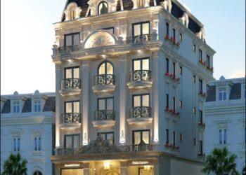 Mẫu thiết kế khách sạn 6 tầng 12x17m mặt tiền tân cổ điển