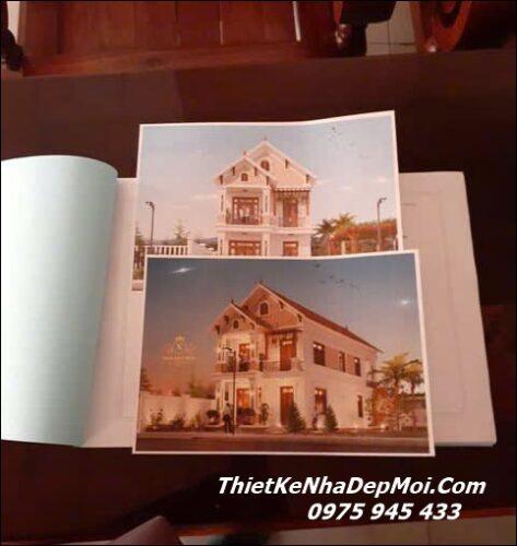 Mẫu nhà mái Thái mặt tiền 7m 1 trệt 1 lầu 