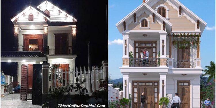 Nhà mái Thái mặt tiền 7m 2 tầng