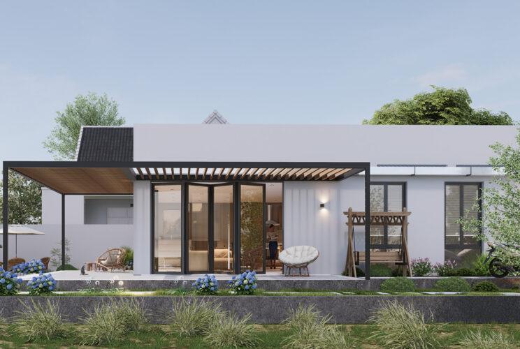 Thiết kế nhà mái bằng 