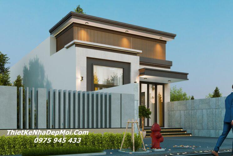 Mẫu nhà nóc bằng 7x15m đẹp 