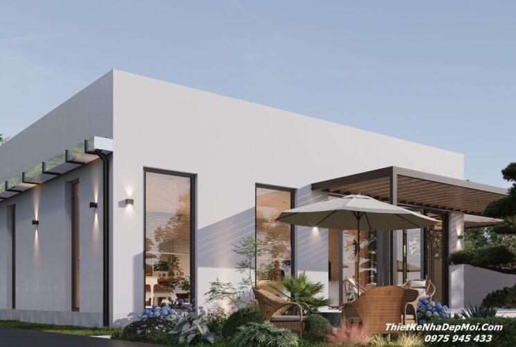 Thiết kế nhà cấp 4 mái bằng 