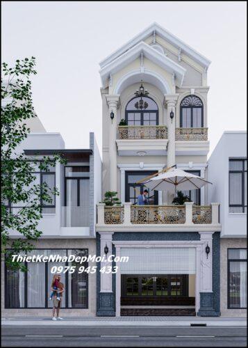 Mẫu nhà tân cổ điển 3 tầng đẹp năm 2025