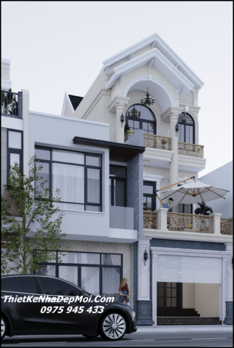 Mặt tiền nhà 3 tầng đẹp lô phố diện tích 5x20m
