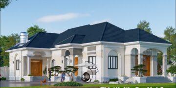 Bỏ phố về quê anh Thành xây nhà biệt thự chữ L 5 phòng ngủ Mái Nhật dưỡng già Biệt thự 2 mặt tiền tân cổ điển mái Nhật 1 tầng đẹp 2026 - 2027