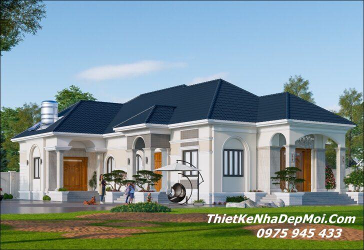 Biệt thự 2 mặt tiền tân cổ điển mái Nhật 1 tầng đẹp 2026 - 2027