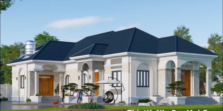 Biệt thự 2 mặt tiền tân cổ điển mái Nhật 1 tầng đẹp 2026 - 2027