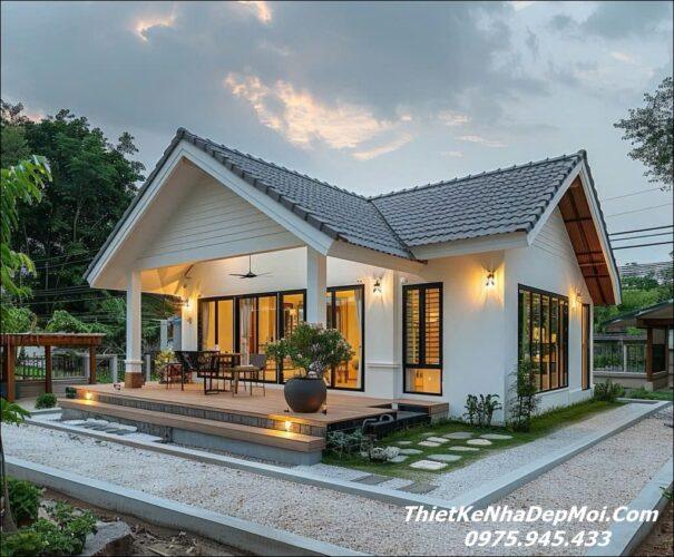 Nhà mái Thái 1 tầng nhỏ đẹp 