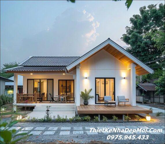 Mẫu nhà cấp 4 diện tích nhỏ xinh 80m2 