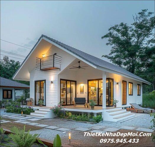 Nhà cấp 4 nhỏ đẹp nông thôn 