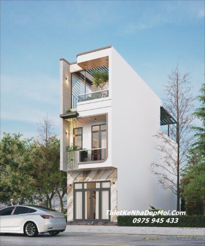 Bản vẽ nhà ống 3 tầng diện tích 4x20m năm 2026 - 2027