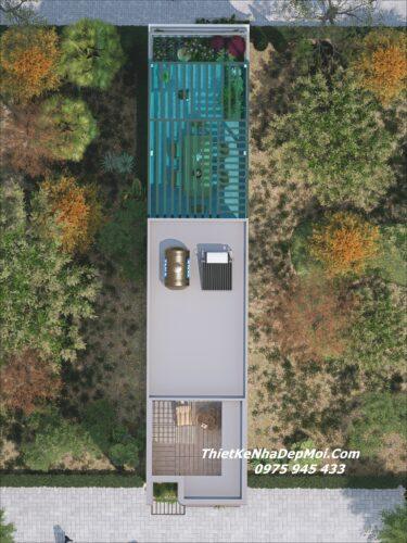 Phối cảnh nhà 4x20m 