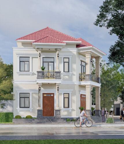 Biệt thự góc 2 mặt tiền đẹp 150m2 2 tầng 