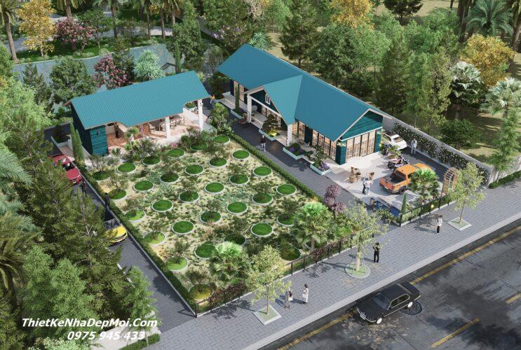 Bản vẽ kiến trúc nhà xinh cấp 4 ở quê hiện đại 