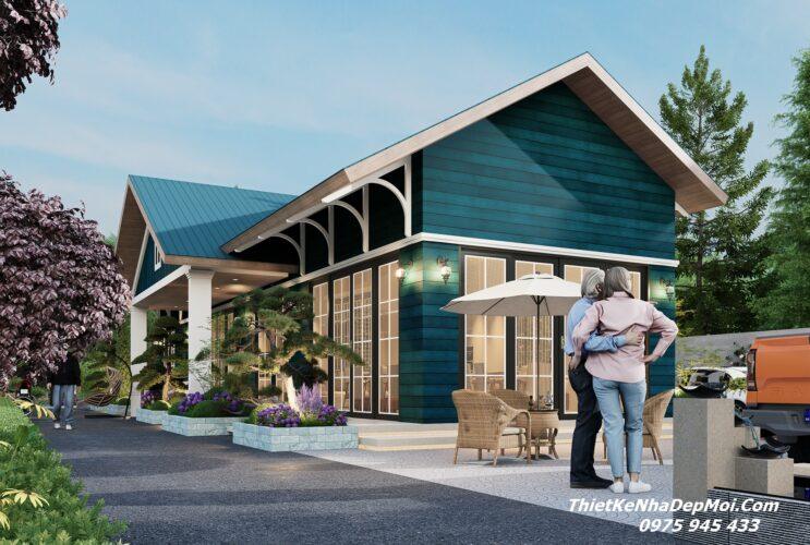 Thiết kế nhà vườn cấp 4 hiện đại 