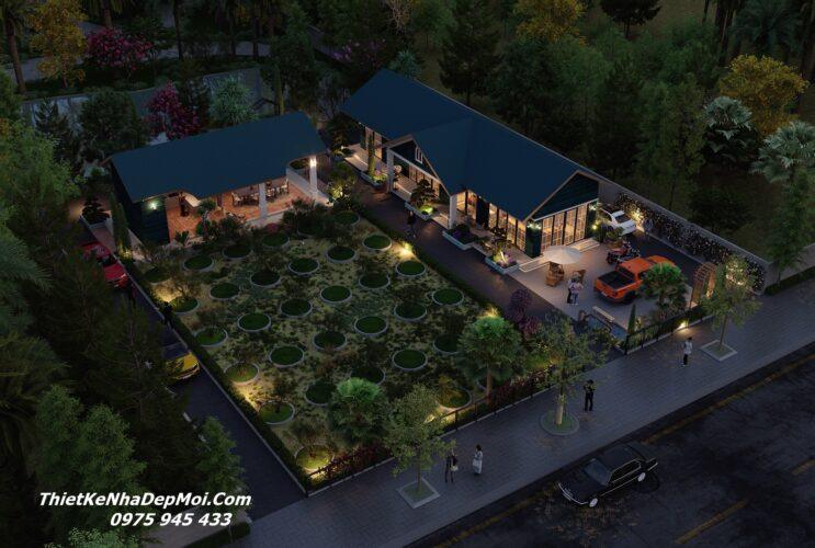 Nhà vườn nhiệt đới cấp 4 nông thôn 