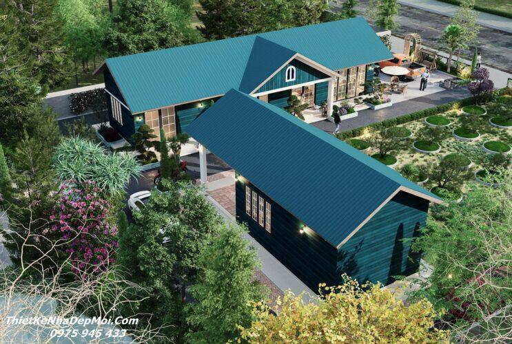 Nhà cấp bốn sân vườn miền tây nam bộ 