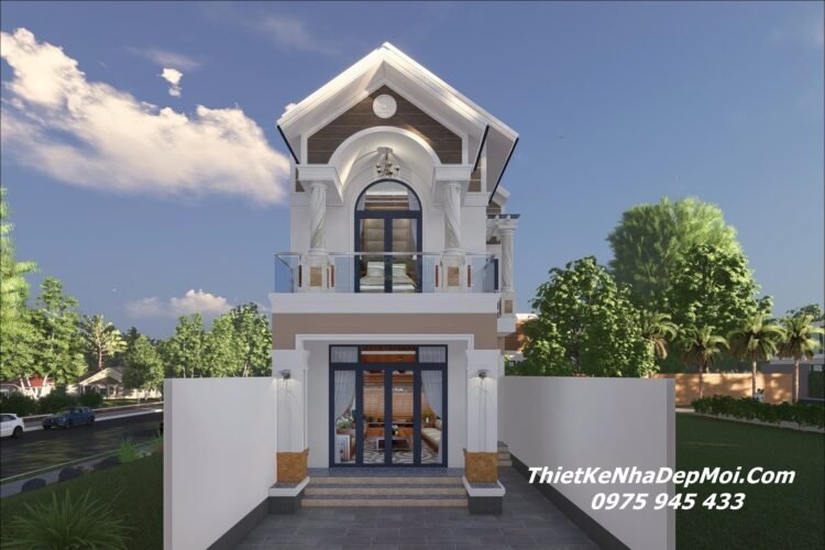 Bản vẽ thiết kế nhà 6m 2 tầng mái Thái đẹp mặt tiền anh Vũ Văn Kiên Những mẫu nhà mặt tiền đẹp 6m 2 tầng HOT nhất Việt Nam
