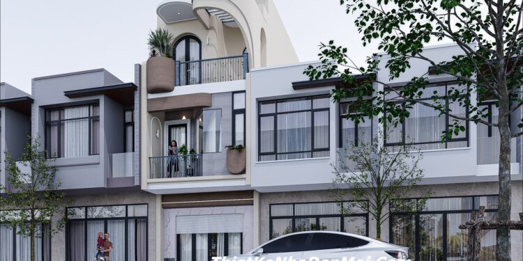 Bản vẽ thiết kế nhà phố 5x16m 3 tầng 4 phòng ngủ đầy đủ