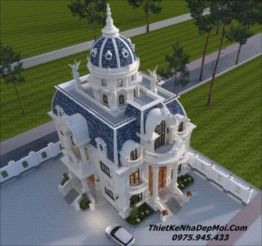 Biệt thự 3 tầng cổ điển Pháp châu âu 