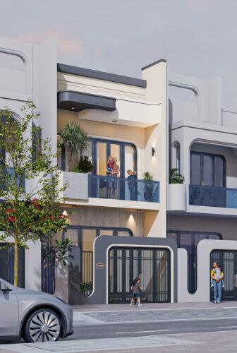 Nhà ống 2 tầng mặt tiền 5m mái bằng 1 trệt 1 lầu