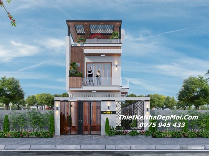 Hồ sơ xây dựng nhà 2 tầng 1 tum đẹp hiện đại vợ chồng chị Hồng Nhung Chi phí xây nhà 2.5 tầng 100m2 đẹp hiện đại có sân thượng kiểu biệt thự mini 100m2