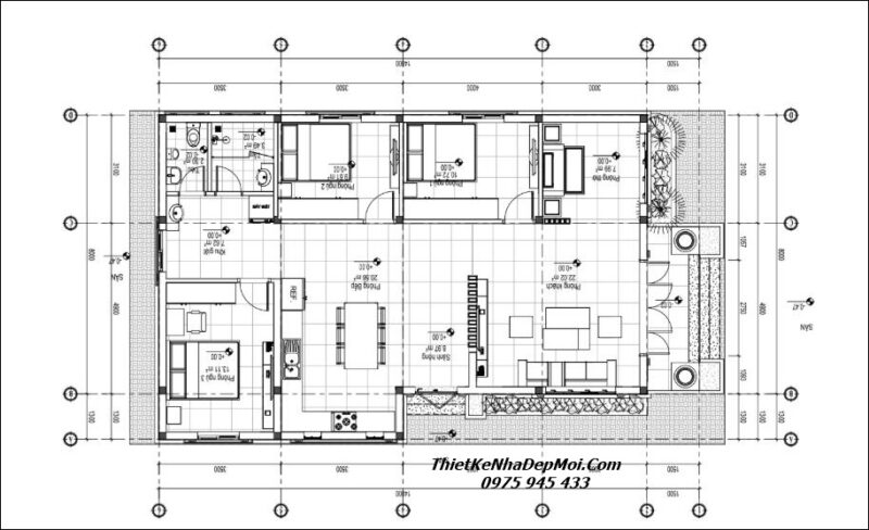 Nhà vườn đẹp mái Thái 3 phòng ngủ 1 phòng thờ 120m2