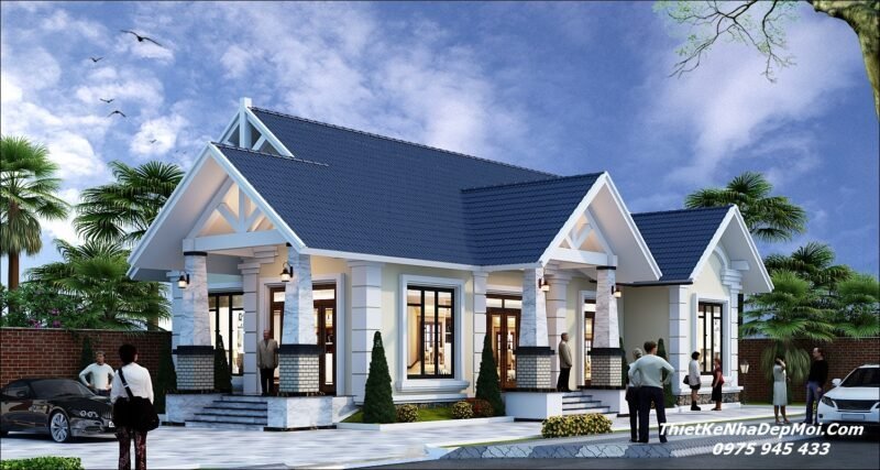 Nhà cấp 4 mái Thái 2 mặt tiền đẹp 10x20m