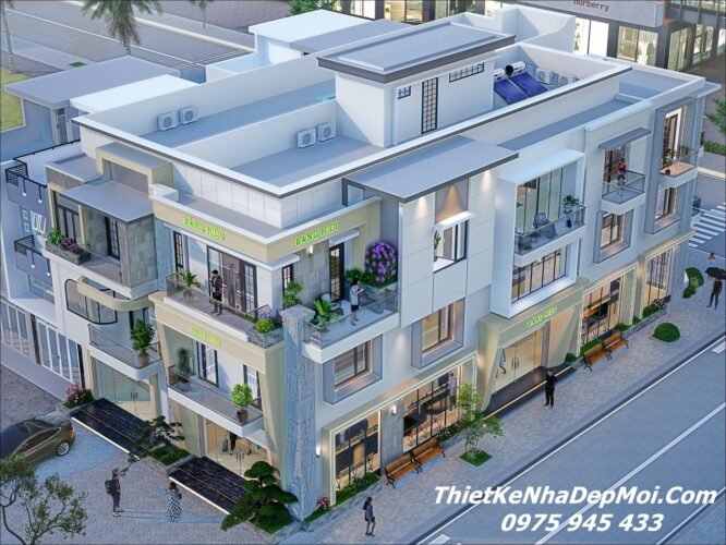 Khám phá mẫu thiết kế nhà góc 3 mặt tiền kiểu Pháp ông Bùi Hữu Hoà Bản vẽ thiết kế nhà lô phố 3 mặt tiền vừa ở kết hợp kinh doanh