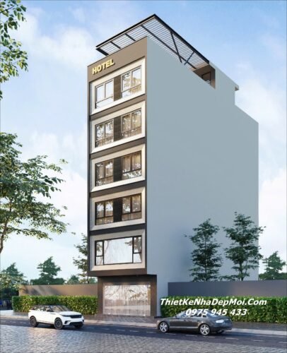 Bản vẽ thiết kế nhà nghỉ 6 tầng có thang máy chị Ngọc Thuỷ Mẫu nhà nghỉ 6 tầng mặt tiền 7m 1 trệt 5 lầu 1 sân thượng năm 2026 - 2027