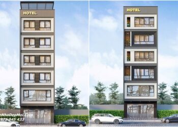 Nhà nghỉ 7x20m 6 tầng hiện đại mới 2026 - 2027