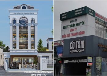 Hình ảnh thiết kế cải tạo toà nhà văn phòng cũ thành mới năm 2026