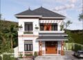 Bản vẽ nhà mái Nhật 2 tầng 10x14m 4 phòng ngủ 1 phòng thờ ở quê nông thôn lợp ngói